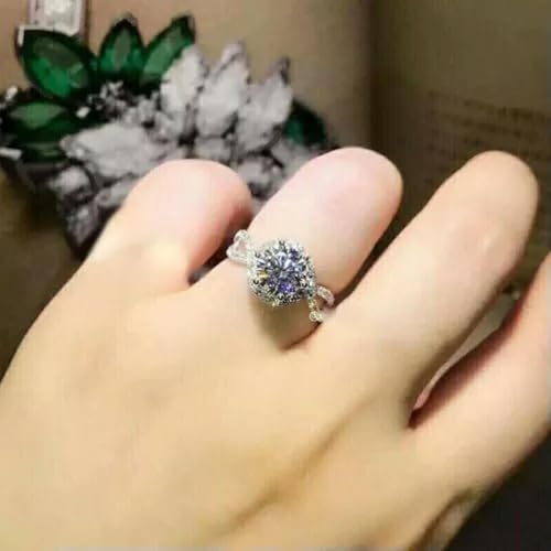 Gorgeous Cubic Zircon 925 Silver Filled Rings Women Wedding Jewelry Sz 6-10-74