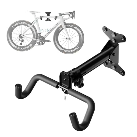 CycForge Bike Wall Mount Hanger - Adjustable Horizontal Bicycle Storage Rack for Garage and Home - Metal Hook Holder for Road, Mountain, and Hybrid Bikes