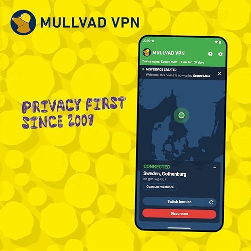 Mullvad VPN | 12 Months for 5 Devices | No-Log Security VPN Service | Protect Your Privacy — view 8