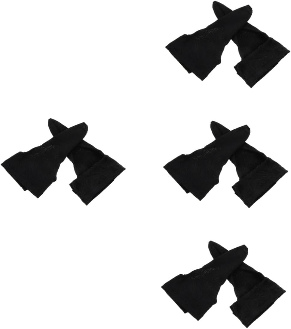 GANAZONO 4pairs Bowling Thumb Sleeve Lightweight Compact Bowling Gloves for Injury Prevention Reusable Washable Thumb Socks for