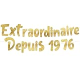 QUALITÉ : Réutilisable, cette belle guirlande dorée à paillettes s'adaptera facilement à tout type d'intérieur. Avec son lettrage de haute qualité, vous pourrez décorer votre pièce en un clin d'œil. Parfait pour une fête d'anniversaire et pour faire de belles photos !
