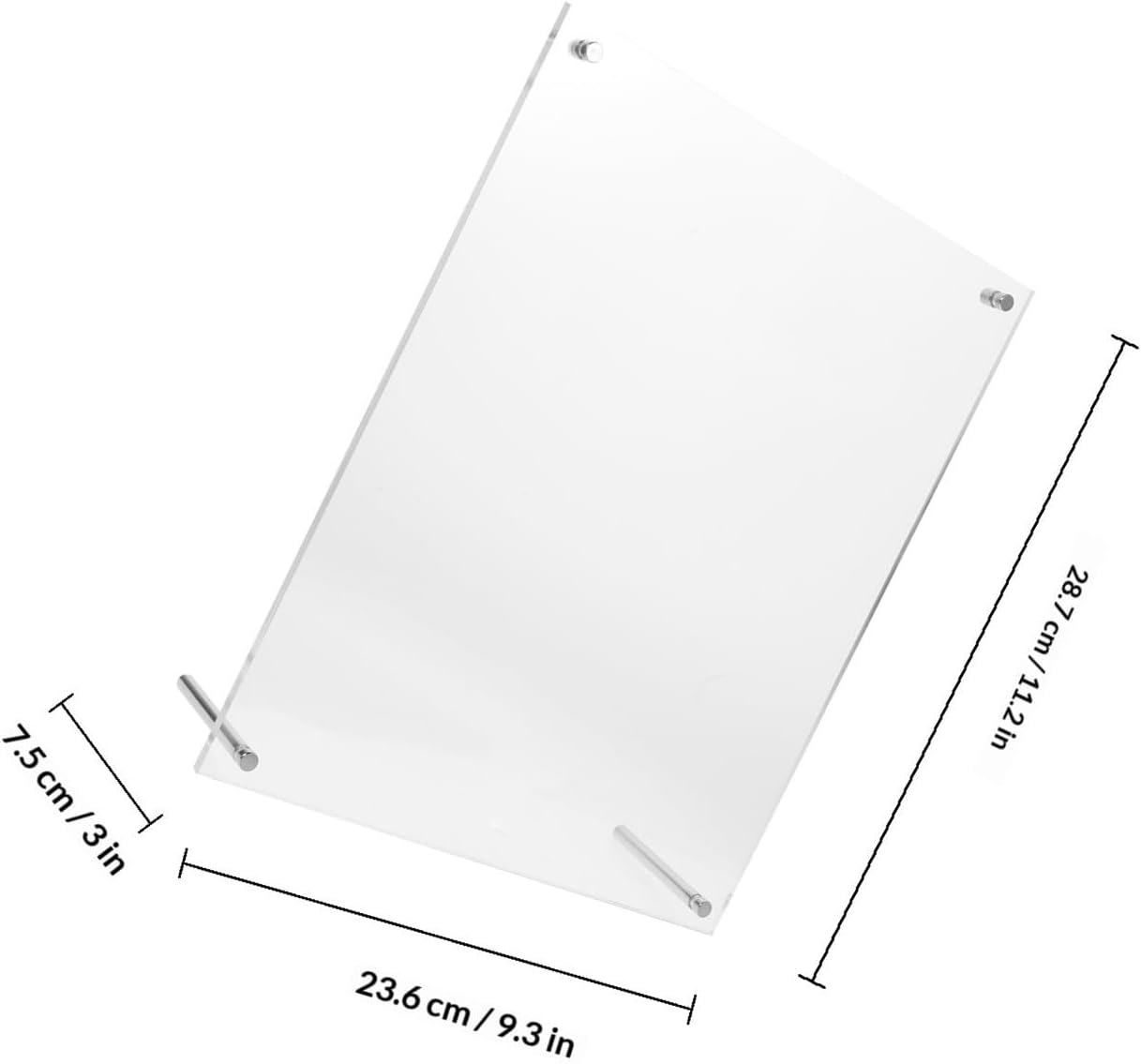 Totority Acrylic Photo Frame Display Stand for Certificates 10 Inch