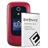 SHENMZ DBS-1350A Battery, [2025 Upgrade] 2600mAh New 0 Cycle Higher Capacity Replacement Battery for DBS-1350A 1ICP6/39/50 Doro 7050 7060 Consumer Cellular Flip Mobile Phone