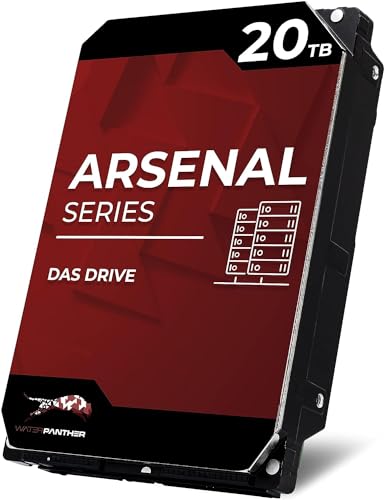 Image of Water Panther WP Arsenal 20TB SATA 7200RPM 3.5-Inch DAS Hard Drive (Renewed)
