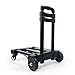 Produktbild HAOSHUAI Universal-Kofferwagen, zusammenklappbar, kompakt, Universal-Rad-Reisewagen, Teleskopstange, Eisentablett, für Haushalt oder Arbeit, Tragfähigkeit 55,9 kg, 90 cm