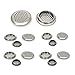 Anyasen 20 pcs Rejilla de ventilación Rejilla ventilacion de acero inoxidable Rejilla Redonda modelo de ventilación cubrir Rejilla de Aire con Malla Agujero para armario de cocina (35mm)