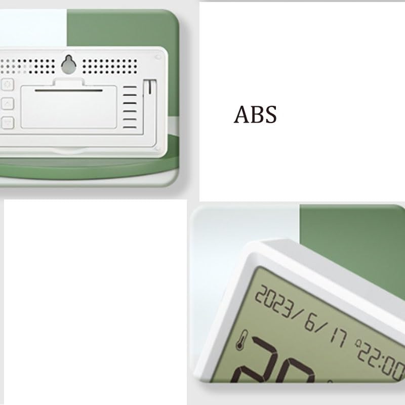 Wall Mounted High Resolution Digital Thermometer with Alarm Clock for Household Use