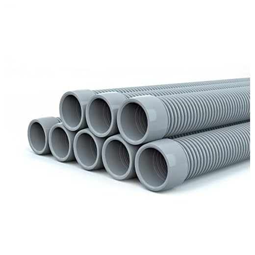 Poolvio Professional Swimming Pool Vacuum Cleaner Hose -1.5” 8 Piece Hoses for Pool Vacuum Extension/Replacement - Compatible with all Major Automatic Swimming Pool Cleaners