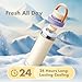 SporraMom Breastmilk Cooler, Portable Breast Milk Cooler Bottle for Outdoor, 22oz Large Capacity Travel Breastmilk Chiller with 2 Pack Baby Bottles for Breastmilk Storage, Keep Cooling 24H (Purple)