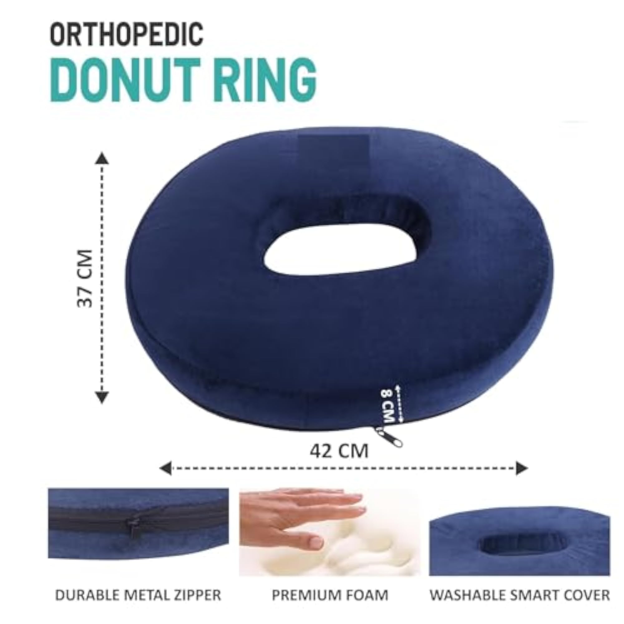 Comfortable Ergonomic Velvet Chair Pad