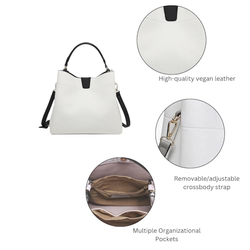 Bolso Satchel Hobo Tote para Mujer de Cuero Vegano Tati miniatura 4