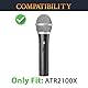 SOULWIT 2 Stück Mikrofon Pop Filter für Audio-Technica ATH ATR2100x-USB Cardioid Dynamic, Schutz Mikrofon Schaum Abdecken Windschutz