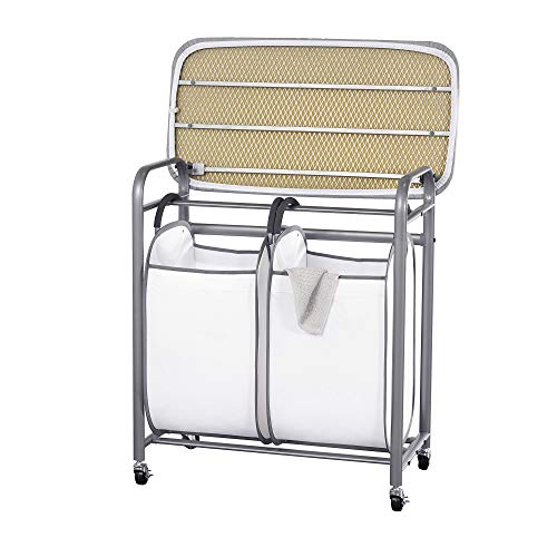 Neatfreak! Easy Access Double Laundry Sorter W Folding Table #TOP3
