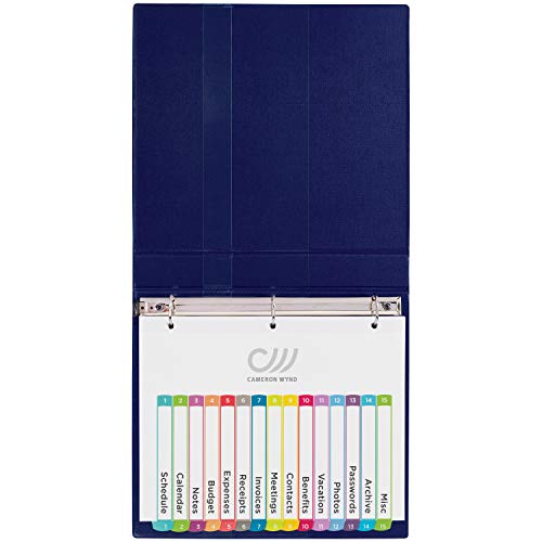 Avery 15-Tab Dividers For 3 Ring Binders, Customizable Table Of Contents, Multicolor Tabs, 1 Set (11845) #TOP7