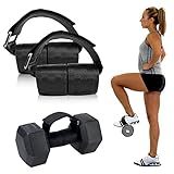MikaLika Tib Bar 2pcs Adjustable Weight Dumbbell Ankle Strap, Weight Lifting Foot Strap Dumbbell Foo
