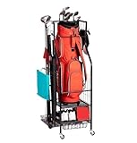 Costruito per durare: realizzato in robusto acciaio di alta qualità, il nostro rack per sacche da golf è costruito per durare.