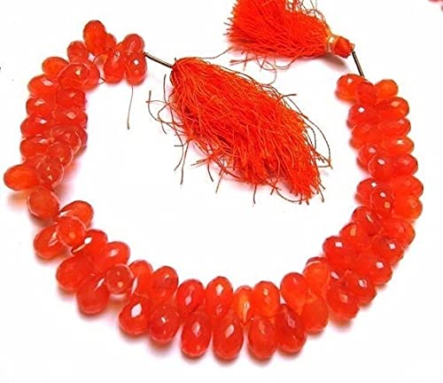 Carnelian Micro Faceted Drop Briolettes : finissez-en avec les perles ternes pour vos bijoux