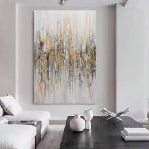 Grande œuvre d'art pour habiller un mur vide avec chic