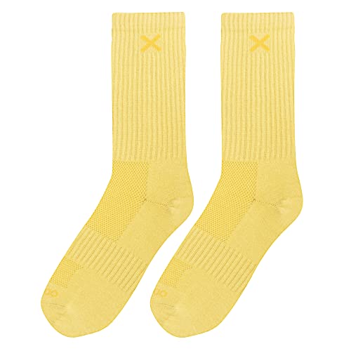 Image of Odd Sox - Basix Heather Athletic Crew Socks - Knit Cotton Cushioned Breathable Arch Support - Unisex Sizing