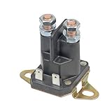RAREELECTRICAL New Continuous Duty 12 Volt 100 Amp Spst Solenoid Relay Compatible With Marine Agricultural Industrial Construction Lawn Tractor Golf Cart Winch Snow Plow 4-Terminal Silver Contacts