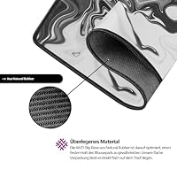 NYFTER - Premium 3XL Gaming Mauspad XXXL Nyfpad 1200x600mm Mousepad im Liquid Design Wellenfrei mit extra vernähten Kanten und starker Gleitfähigkeit – Ansicht 2