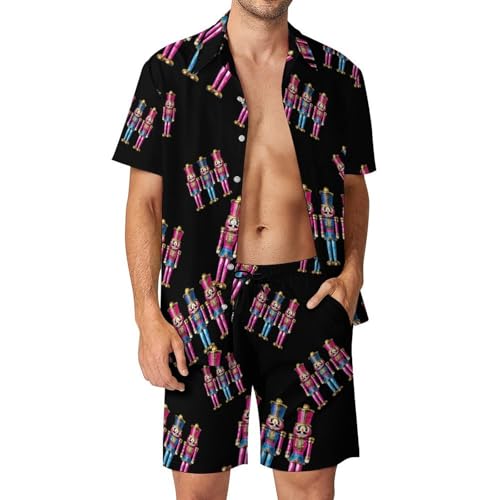 Conjunto de camisa de cascanueces de hombre para fiestas de verano