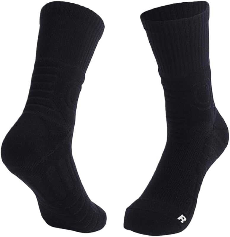 Pack de 2 pares de medias de baloncesto para hombre y niño, medias deportivos deportivos acolchados para jóvenes adultos