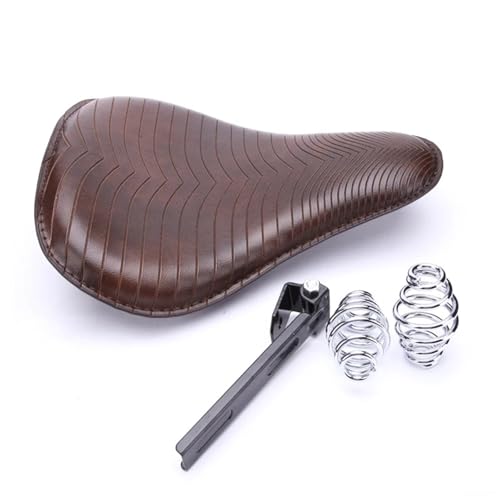 Coussin d'assise moto marron style rétro pour de longues balades en Harley Road Glide.