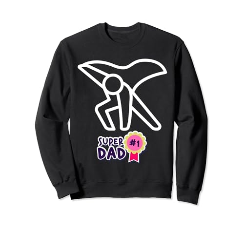Super Awesome Dad Funny Superhero Festa del papà Papà 2024 Felpa