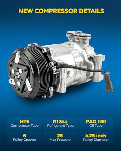 Image of PHILTOP 58947 NEW Air Conditioner AC Compressor with Clutch Compatible with Hummer, Blazer, C4500 /C5500, Express /Svana 1500 /2500 /3500, S10, Sonoma, Jimmy, Bravada, H1, Hombre, G3500