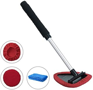 Teancll Windshield Cleaning Tool Unbreakable - Car Window Cleaner with Extendable Handle, Auto
