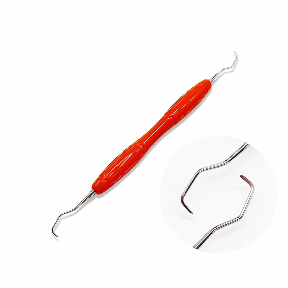 1 piece Dental Instrument Silicone Handle Dental Gracey curettes Periodontal Scaler Stainless Steel Periodontal Curettes Perio (1 piece 3-4)