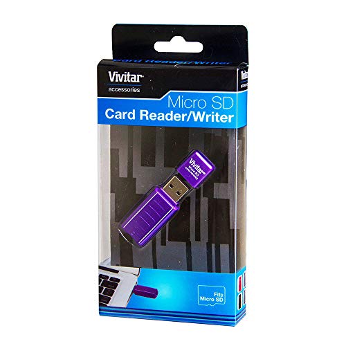 Leitor e Gravador de Cartão Micro SD Via USB, Vivitar, Acessórios para Câmeras Digitais