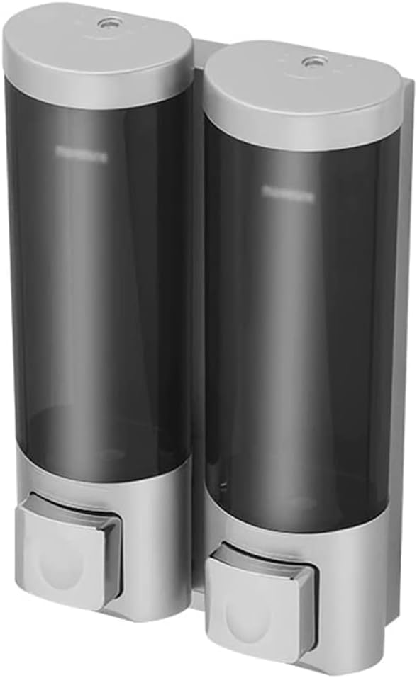 DAPERCI Set of 2 Soap Dispenser Wall Mounted Liquid Dispenser Shower Gel Dispensers 500ml/16.9oz for Bathroom Hand Lotion Bottle