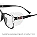 YunTuo 20 Pairs Eye Glasses Side Shields for Prescription Glasses, Slip on Clear Side Shield- Fits Small to Large Eyeglasses