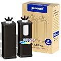 Purewell 4-Stage Composite Carbon Filter for Chlorine & PFAS Reduction, 2X Thick Walls, Up to 20,000 Gallons, Compatible with Berkey, ProOne & Purewell Gravity Systems (2 Pack, SS Series, PF-6-PFAS)