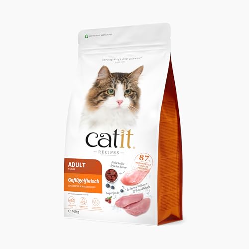Produktbild von Catit Recipes Adult Trockenfutter mit Geflügel für Katzen - 400 g