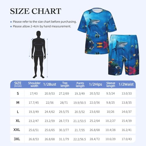 Ensemble de pyjama pour homme col rond vêtement détente chic