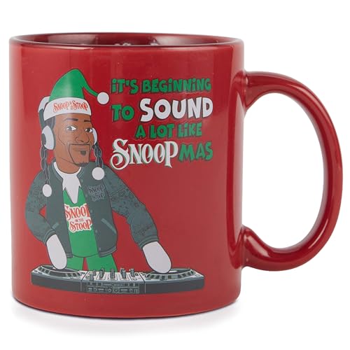 Snoop Dogg Christmas Coffee Mug, 18oz Ceramic Holiday Mug, Funny
