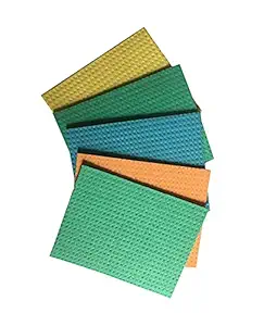 Tidy Home Cellulose Cleaning Sponge for Home & Kitchen - Pack of Multicolour Wipes