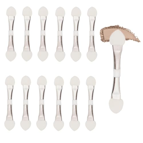 50 Pièces Sponge Ombre à Paupières Pinceau, Brosse à Paupières, Applicateur Fard a Paupiere, Brosse Éponge de Ombre, pour Maquillage des Détails des yeux, pour Application de Maquillage des Femmes
