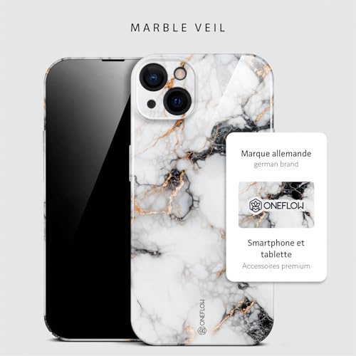 Coque marbre iPhone 15 style chic pour le quotidien et les soirées ONEFLOW