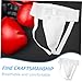 BESPORTBLE 4pcs Men Breathable Groin Protector Comfortable Crotch Guard for Taekwondo Boxing and Karate Training Reusable and Crotch Support for Competitive Sports White