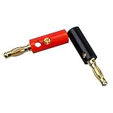 Einfach zu benutzen SODIAL(R) 10X 4mm Bananenstecker Banane Lautsprecher Stecker Rot Schwarz