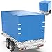Produktbild Tarpofix® Anhängerplane Hochplane inkl. Gummiseil 270 x 130 x 120 cm - randverstärkte & robuste Anhänger Plane (blau) - Langlebige Anhänger Abdeckplane - Ideal passend für AGADOS MP27 Anhänger Modelle