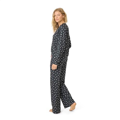 PJ Salvage Women's [Amazon Exclusive] Cloud Jersey Open-Bottom Pajama 2-Piece Pj Set3