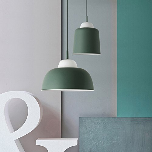 Plafond de plafond Dearon lampe verte grand modèle de salon