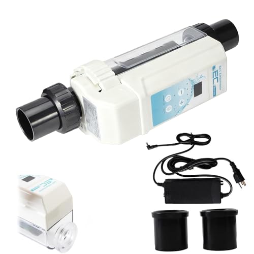 ORIDLECTAL Clorador Salino para Piscinas con Panel de Control LED, Generador de Cloro de Limpieza Automática, para Spas y Piscinas Termales, Producción 8-20g/h 8g/h