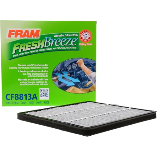 FRAM Fresh Breeze Cabin Air Filter with Arm & Hammer Baking Soda, CF8813A for Honda Vehicles, white