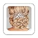 Unicra Wedding Hair Combs Hair Accessories with Bead and Rhinestones for Women (Silver)